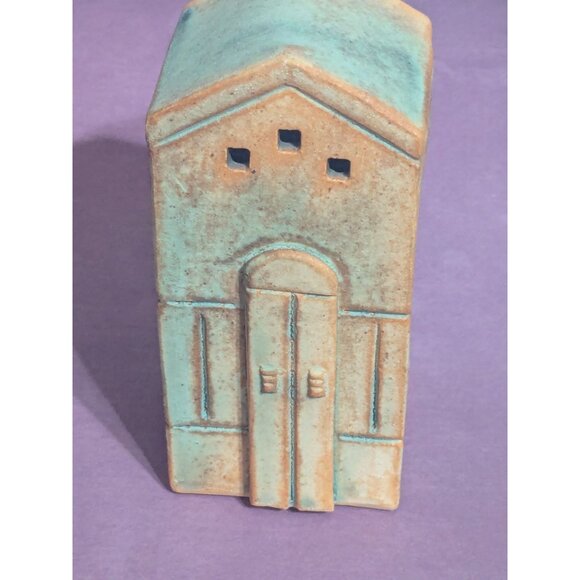 Tzedakah Charity Box Pushka Shul Pottery Handmade Judaica Israel VTG Signed - Picture 2 of 7